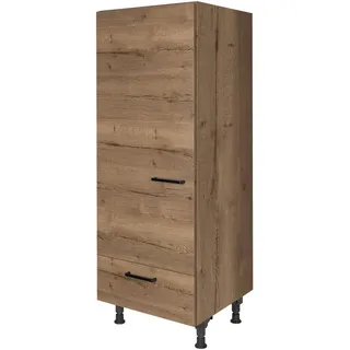Nobilia Geräteumbauschrank Eiche dunkel 60 x 168 x 58 cm