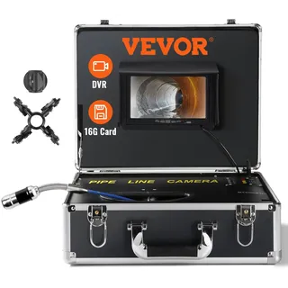 Vevor Kanalkamera 50 m Endoskop mit 7-Zoll-Bildschirm