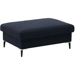 flexlux Pouf »Fiore«, Kaltschaum, Füße Alu+schwarz blau