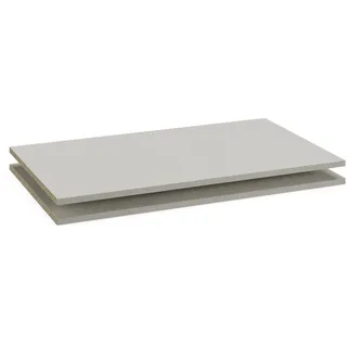 Rauch Möbel ZUBEHÖR, Einlegeböden, 2er-Set, für Schwebetürenschränke von Rauch mit Einer Elementbreite von 87,5 cm, Schrankhöhe 210 cm und Schranktiefe 59 cm, Maße 85x16x45cm