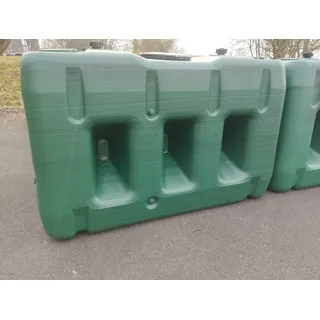 ROTH Regenspeicher 3000 Liter Regenfass, Regenwasserbehälter,