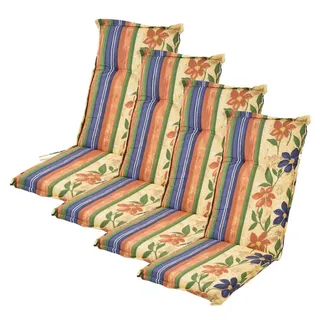 Buri 4X Polsterauflage Hochlehner Gartenstühle Sitzkissen Sesselauflage Sitzauflage