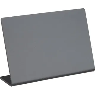 L-Aufsteller Kreidetafel, schwarz 100 x 70 mm  | Querformat, PP