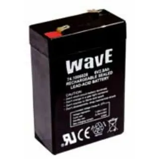 Bleibatterie Wiederaufladbar Sealed 6 Volt 2,8 Ah Marke Wave