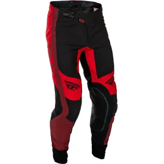 Fly Racing Lite, Textilhose - Rot/Dunkelrot/Schwarz - 32