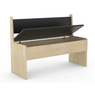 VCM Essgruppe »Holz Eckbank Sitzbank Bank Truhe Esal Breite 110cm«, grau