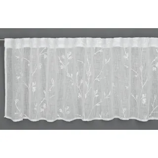 GARDINIA Stickerei verdeckte Schlaufen 140 x 45 cm natur