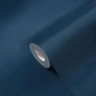 A.S. Création Vliestapete Blau Einfarbig 383679 Tapete Dunkelblau Uni Modern Hochwertig 10,05x0,53m Made in Germany