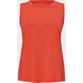 Funktionsshirt SCHÖFFEL "CIRC Top Tauron L", Damen, Gr. 48, rot (2030, rot), Oberstoff: 100% Polyester, Rundhals, Shirts Funktionsshirt