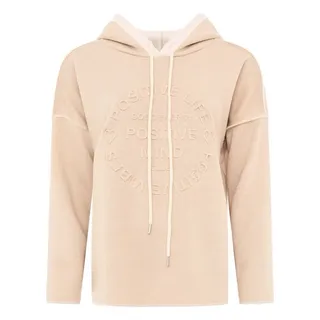 Zwillingsherz Hoodie Positive Mind Beige 34