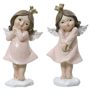 Decoris Statue Engel Polyresin rosa 10,5cm - Rosa