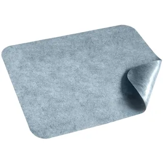 HomeProtect® | Schmutzfangmatte - SUPERDÜNN 2 mm, Selbstklebende Fußmatte, Schuhmatte, Fußabstreifer, Sauberlaufmatte, Montagematte, rutschsicher - waschbar - grau, versch. Grössen (75 x 119 cm)