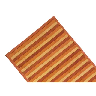 BIANCHERIAWEB Bambus Teppich Degradè Orange, Kücheläufer 30x40 cm, Küchenteppich rutschfest 100% Bambus, Kitchen Lane aus strapazierfähigem Material, nimmt Keine Flecken auf
