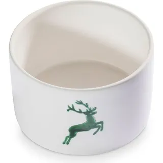 Gmundner Keramik Grüner Hirsch, Unterteil Vorratsdose H. 9 cm - Grün, Weiß