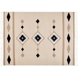Beliani Berdik Kelimteppich 160 x 230 cm Mehrfarbig
