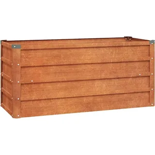 vidaXL Hochbeet Rostig 100x40x45 cm Cortenstahl - Braun