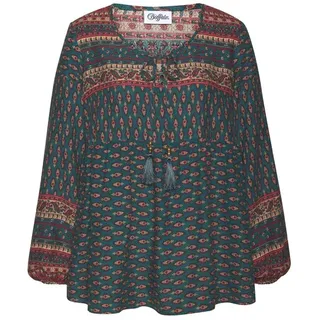 Buffalo Schlupfbluse mit Ethnodruck Blau 32