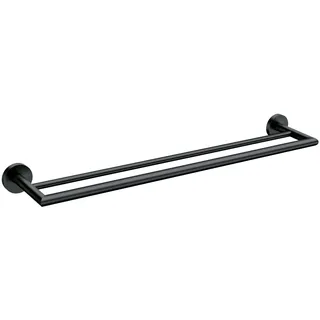 Moen Y5722BL Arlys 24-Inch Modern Double Towel Bar, Matte Black