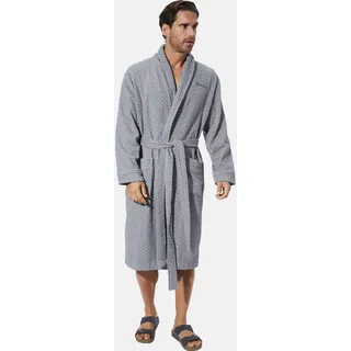 Hausanzug BABISTA "Bademantel TALDOR" Gr. XL, grau, XL, Obermaterial: 100% Baumwolle CO., Hausmäntel, Hausanzug