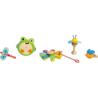 HaPe Rhythmus-Kit Natur 5-teilig mehrfarbig