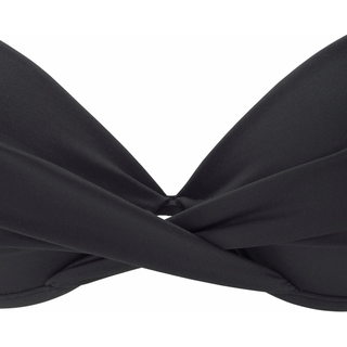 Push-Up-Bikini-Top S.OLIVER "Spain", Damen, Gr. 36, Cup B, schwarz, Microfaser, Microfaser, unifarben, Bikini-Oberteile Push-Up-Bikini-Top, in Wickeloptik, Topseller