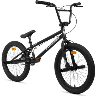 FabricBike Hawks Freestyle-BMX-Fahrrad, 50,8 cm (20 Zoll), für Kinder von 6 bis 13 Jahren, 360-Grad-Rotor, 3 Farben erhältlich, matt schwarz