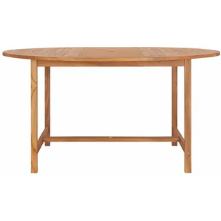 vidaXL Gartentisch Ø 150 x 76 cm Braun