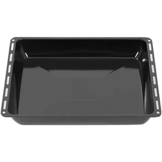 ICQN Tiefes Backblech 45,5 × 37,5 × 6 cm, Kompatibel mit Bosch, Siemens, Constructa & Neff, Emaillierte Fettpfanne für Backofen & Herd