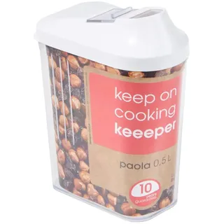 KEEEPER Kaffeedose eckig weiß 3 x 4,5 x 15 cm 0,5 l