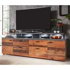 Bild Mood TV-Lowboard 180 cm old wood matera 2 St.
