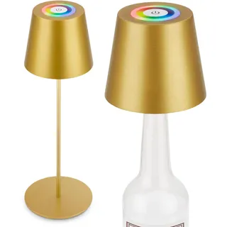 Briloner 3 in 1 RGBW LED Tischlampe Goldfarbig
