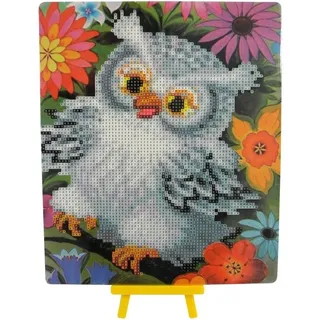 Vedes Diamond Painting Eule mit Aufsteller 25x21cm