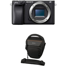 Sony Alpha 6400 | APS-C Spiegellose Kamera (Schneller 0,02s Autofokus 24,2 Megapixel, neigbares Display für Vlogging) + Tasche LCS-AMB