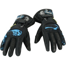 RIDER-TEC Handschuhe Motorrad Sommer Damen rt4301-bt, schwarz/blau, Größe XXL