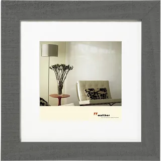 walther design Bilderrahmen grau 30 x 30 cm Home Holzrahmen HO330D