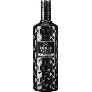 Three Sixty Vodka Black 42 % vol 0,7 l