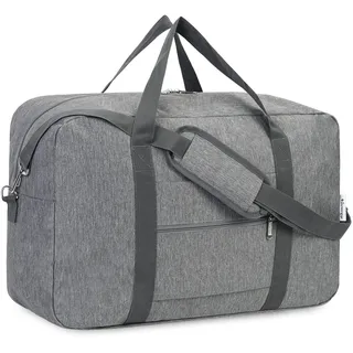 für Reisetasche Handgepäck Easyjet Handgepäck 45x36x20 Handgepäck Tasche für Flugzeug Faltbare Reisetasche Weekender Damen und Herren 30L (Grau)