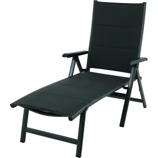 MWH Futosa Gartenliege Aluminium/Textilene klappbar iron grey
