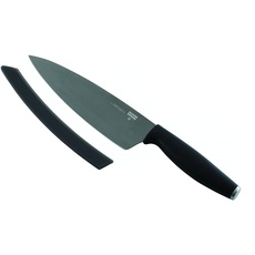 KUHN RIKON 26582 COLORI Titanium graphit Kochmesser Küchenmesser Chefmesser, Kunststoff, 30,5 x 5,1 x 1,3 cm