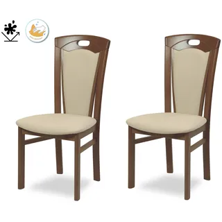 Home Affaire Esszimmerstuhl FERDI Made in Italy Feinstruktur beige 2er Set