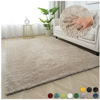 Bruno Banani »Dana Teppich, besonders weich und kuschelig, Kundenliebling« rechteckig 30 mm Höhe uni, Mikrofaser Teppiche, Wohnzimmer, Schlafzimmer, Esszimmer,