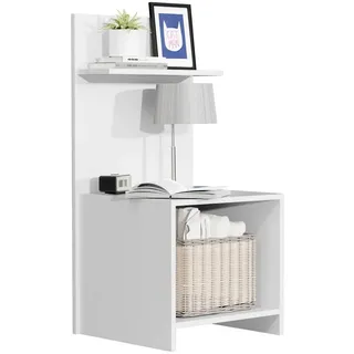 VCM Hoher Nachtschrank Nachttisch Beistelltisch Malisa