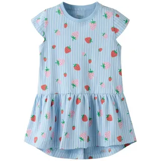 NAME IT Mädchen Nmfvigga Capsl Dress F1 Noos, chambray Blue, 122 cm
