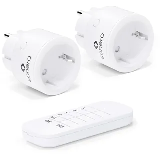 Sonero Funksteckdosen-Set 30 m Weiß 2 St.