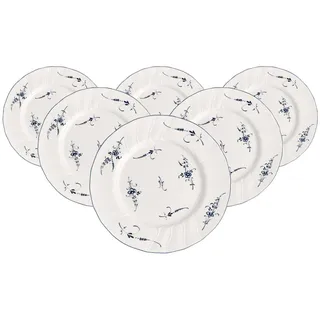 Villeroy & Boch Speiseteller Vieux Luxembourg 26 cm blau/weiß 6er Set