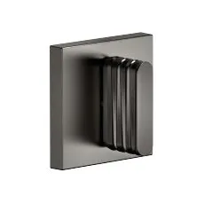 Dornbracht Unterputzventil, rechtsschließend, kalt 1/2", Bausatz Endmontage mit WAVES-Struktur, Farbe: Dark Platinum matt