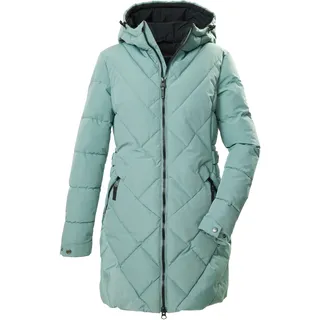 Steppmantel "GW 89 WMN QLTD PRK", Damen, Gr. 44, grün, Obermaterial: 100% Polyester;Futter: 100% Polyester;Füllung: 100% Polyester, G.I.G.A. DX BY KILLTEC, Mäntel Steppmantel, Wasserabweisender Steppparka mit Teflon EcoEliteTM Imprägnierung