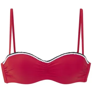 s.Oliver Bügel-Bandeau-Bikini-Top »Junis« mit geflochtenen Details, rot