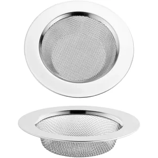 2 Stücke 7.5CM/3in Abflusssieb Dusche Haarsieb Küche Edelstahl 3 in