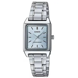 CASIO Damen-Armbanduhr Analog Quarz Edelstahl LTP-V007D-2